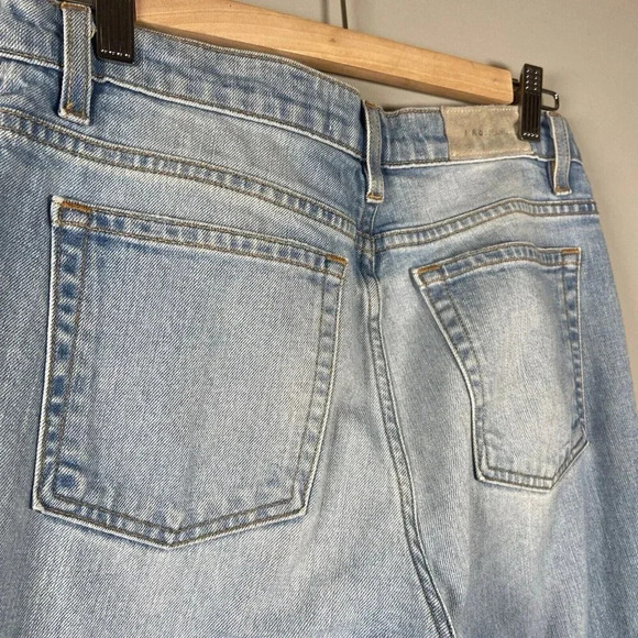 IRO Genn Blue Distressed Silver Detailing Chain Jeans Womens Size 27 ($325) - Picture 14 of 16